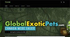 Desktop Screenshot of globalexoticpets.com