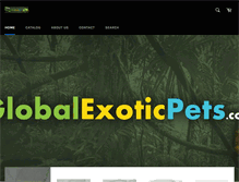 Tablet Screenshot of globalexoticpets.com